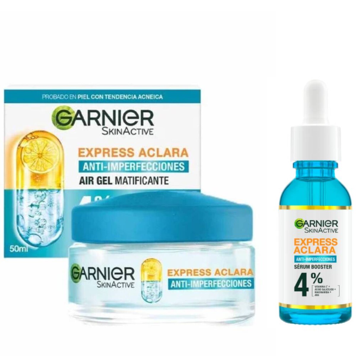 Pack Garnier Sérum Anti Acne + Gel Aircream 50 ml 