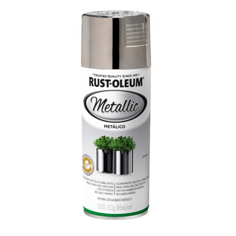 Esmalte Aerosol Efecto Metálico 312g Rust-Oleum Cromo