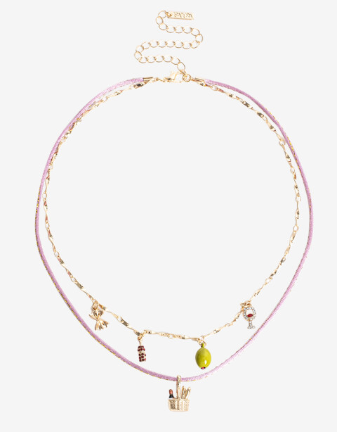 Collares Cortos Color Collar Corto Multidijes Aceituna - Combinacion Multicolor