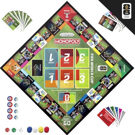 Monopoly Panini Prizm Copa Mundial de la FIFA 2026 Monopoly Panini Prizm Copa Mundial de la FIFA 2026