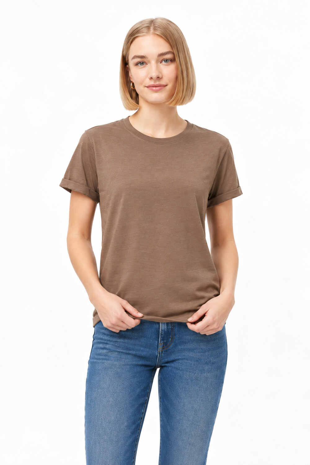 Remera Cordata Taupe / Mink / Vison