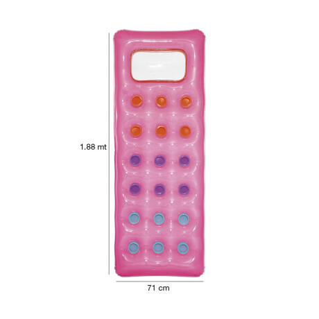 Colchoneta Porta Vasos Inflable Bestway Ideal Para Piscinas Rosa