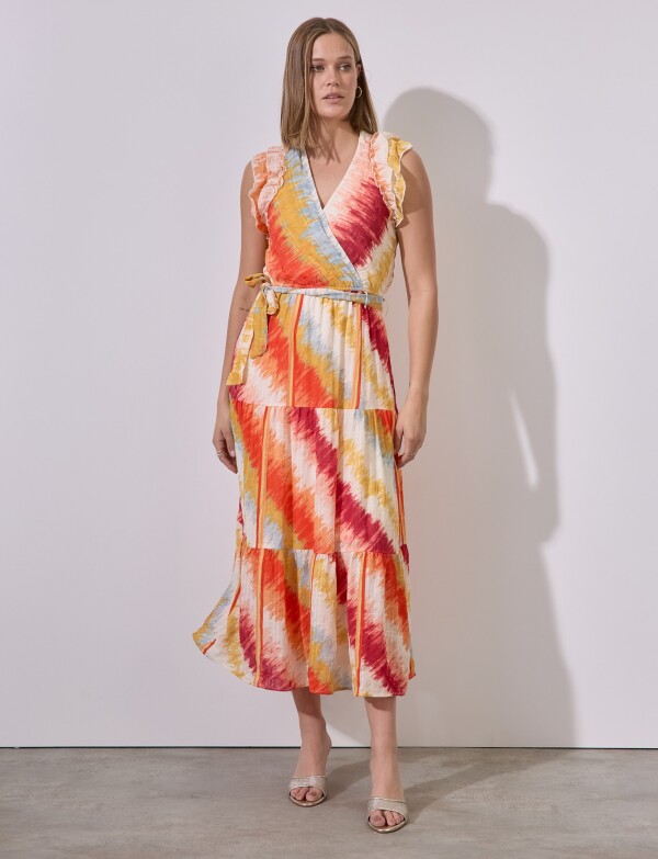 Vestido Sunset MULTI/ANARANJADO