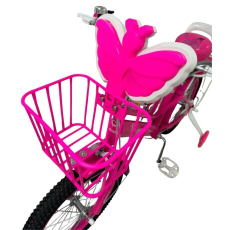 Bicicleta infantil Butterfly con música y luces Rodado 16 Fucsia