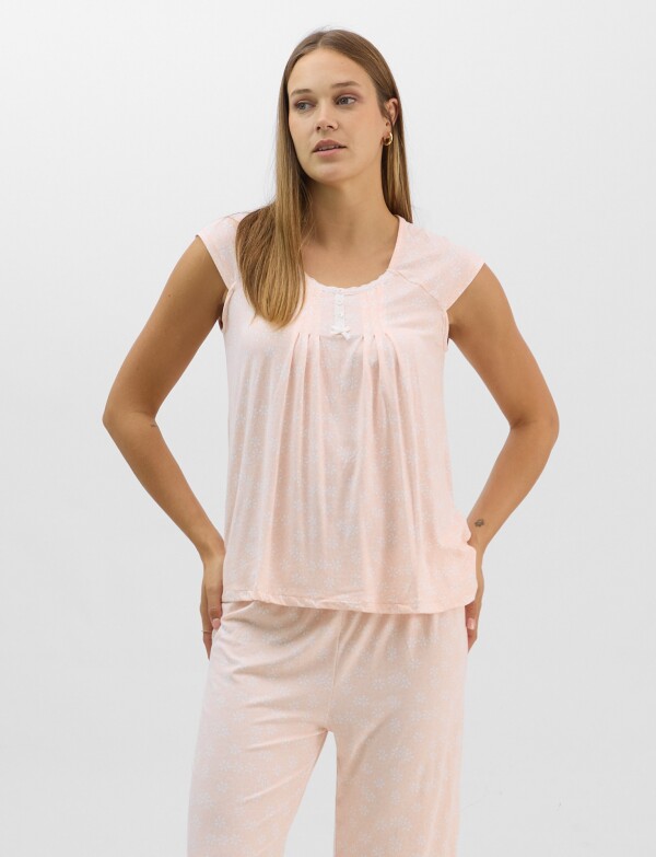 Pijama Con Capri ROSA