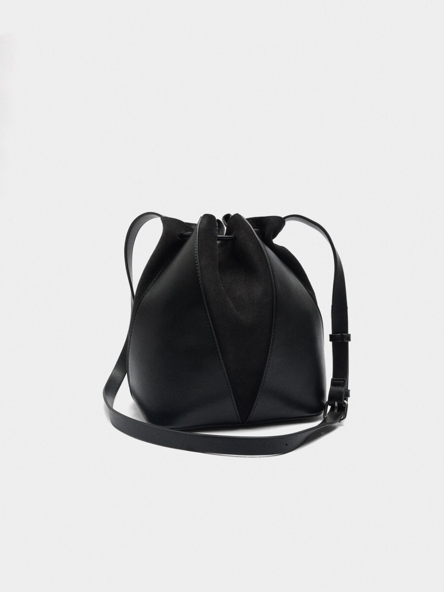 Bolso Bombonera De Piel M negro
