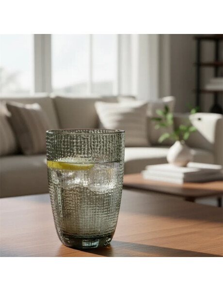 VASO DOF DE VIDRIO 300ML GRIS MUSELINA VASO DOF DE VIDRIO 300ML GRIS MUSELINA