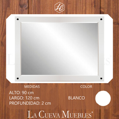 Espejo de pared Linea Naturale Blanco
