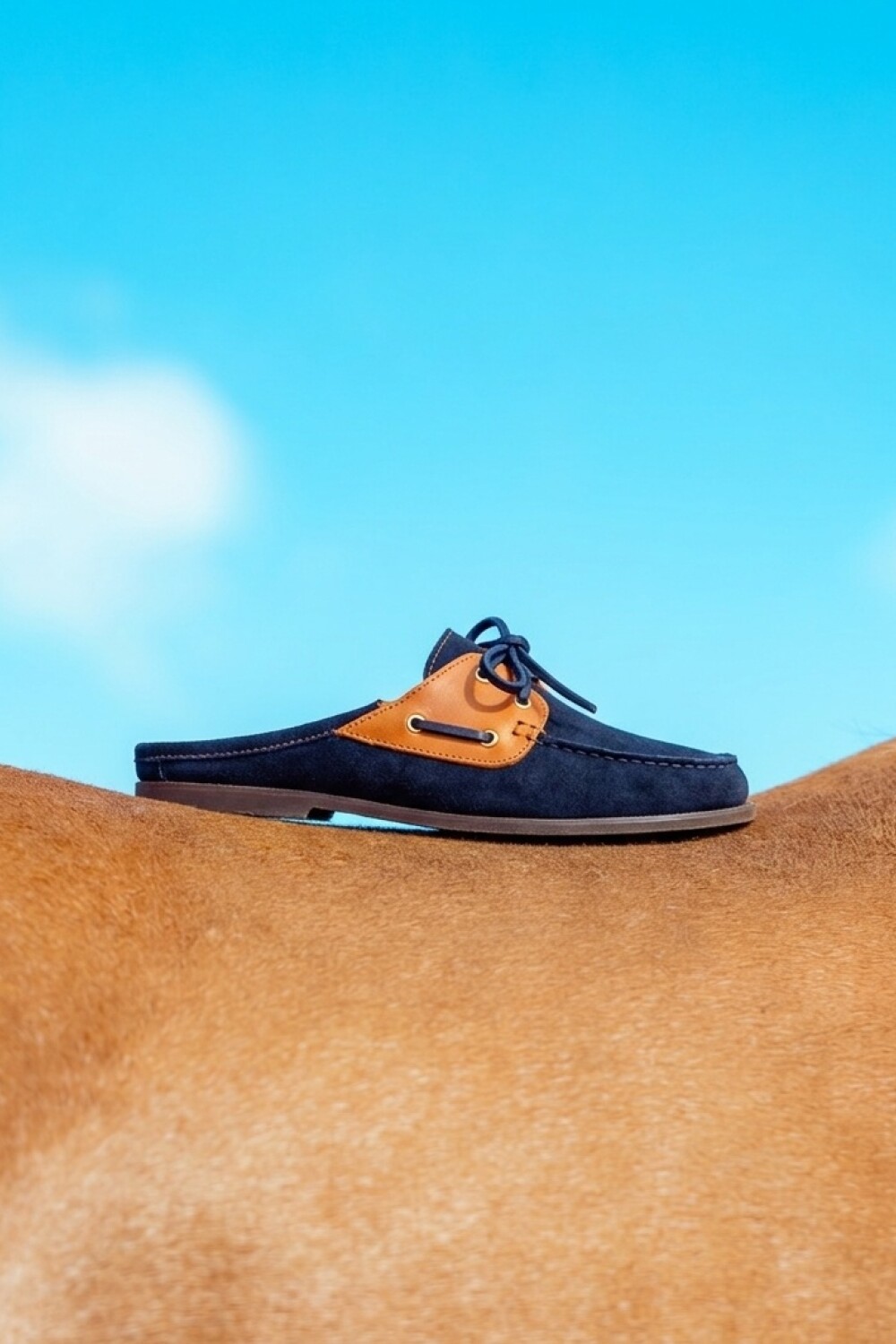 Half Del Corral Shoes Azul / Habano