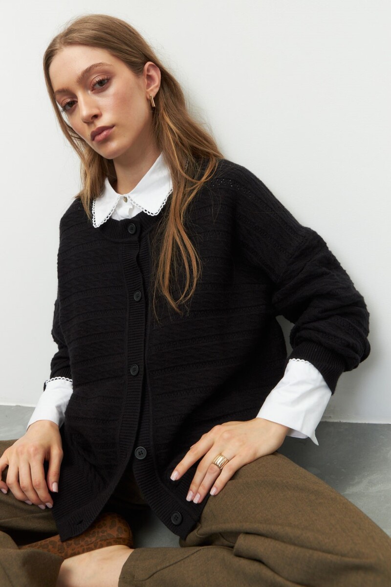 CARDIGAN TEO Negro