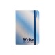 Cuaderno glitter degradé A6 celeste