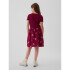SS K2W DRESS BURGUNDY FLORAL
