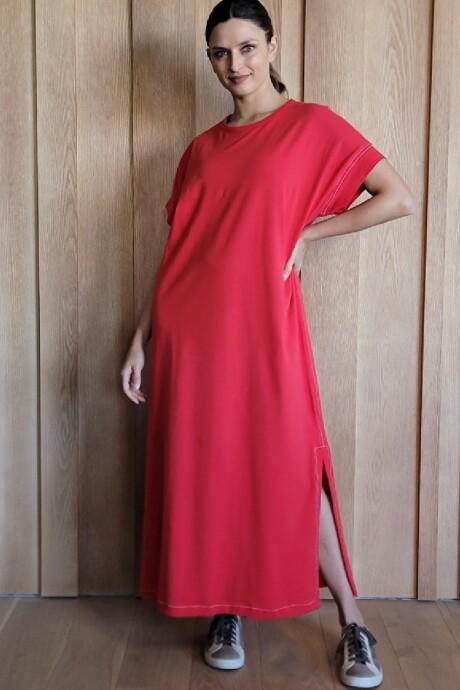 Vestido Agapanto Rojo