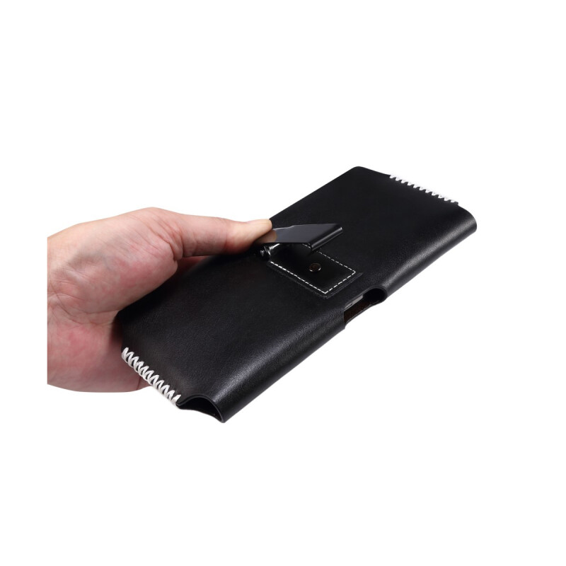 Estuche horizontal para cinto con clip color negro Estuche Horizontal Para Cinto Con Clip Color Negro