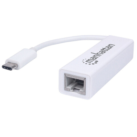 Manhattan adaptador USB-C a Ethernet Gigabit White Manhattan adaptador USB-C a Ethernet Gigabit White