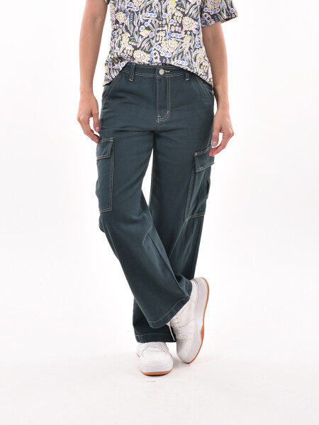 PANTALON CARGO CATALINA VERDE OSCURO