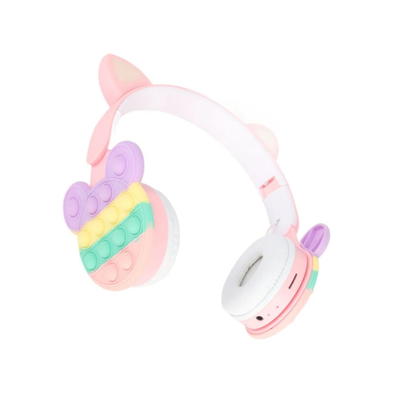 Auriculares bluetooth Pop It diseño con orejas Auriculares bluetooth Pop It diseño con orejas