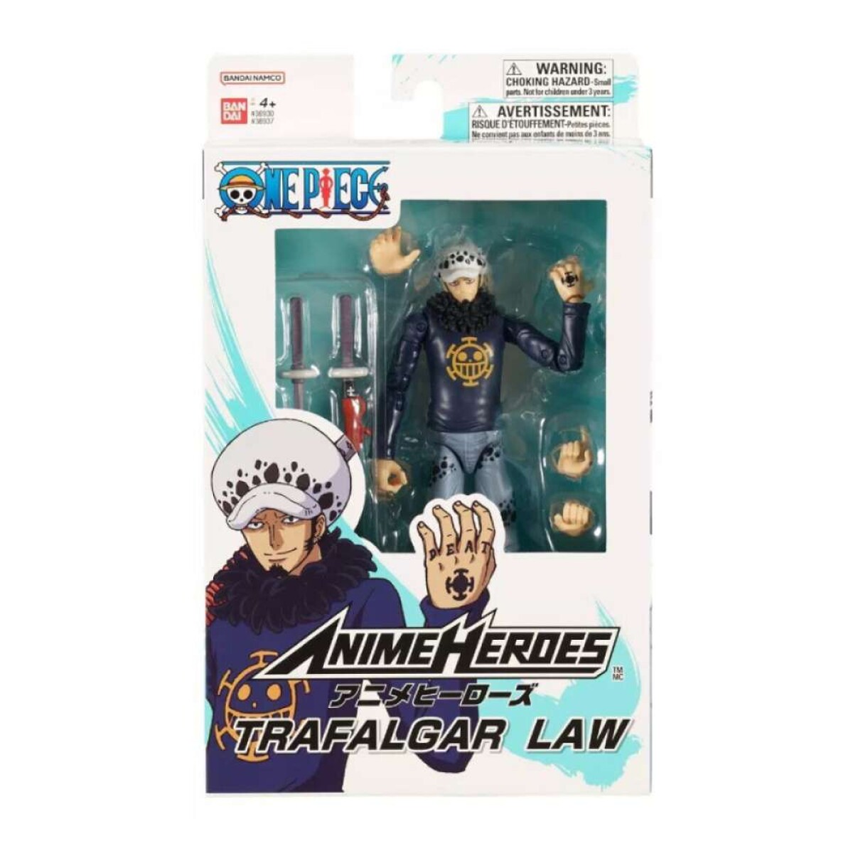 Figura Anime Heroes One Piece - Trafalgar Law - 17cm 