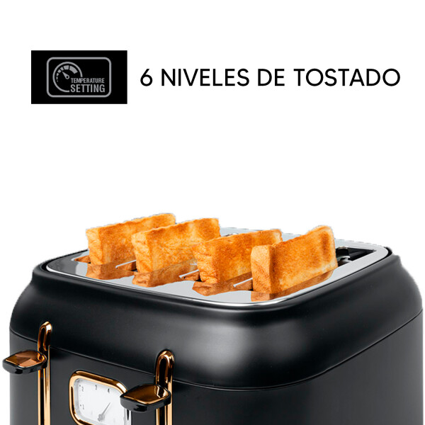 Tostadora Eléctrica De 4 Panes Muse Ms-131 Bc TOSTADORA MUSE MS131BC 4 PANES NEGRO