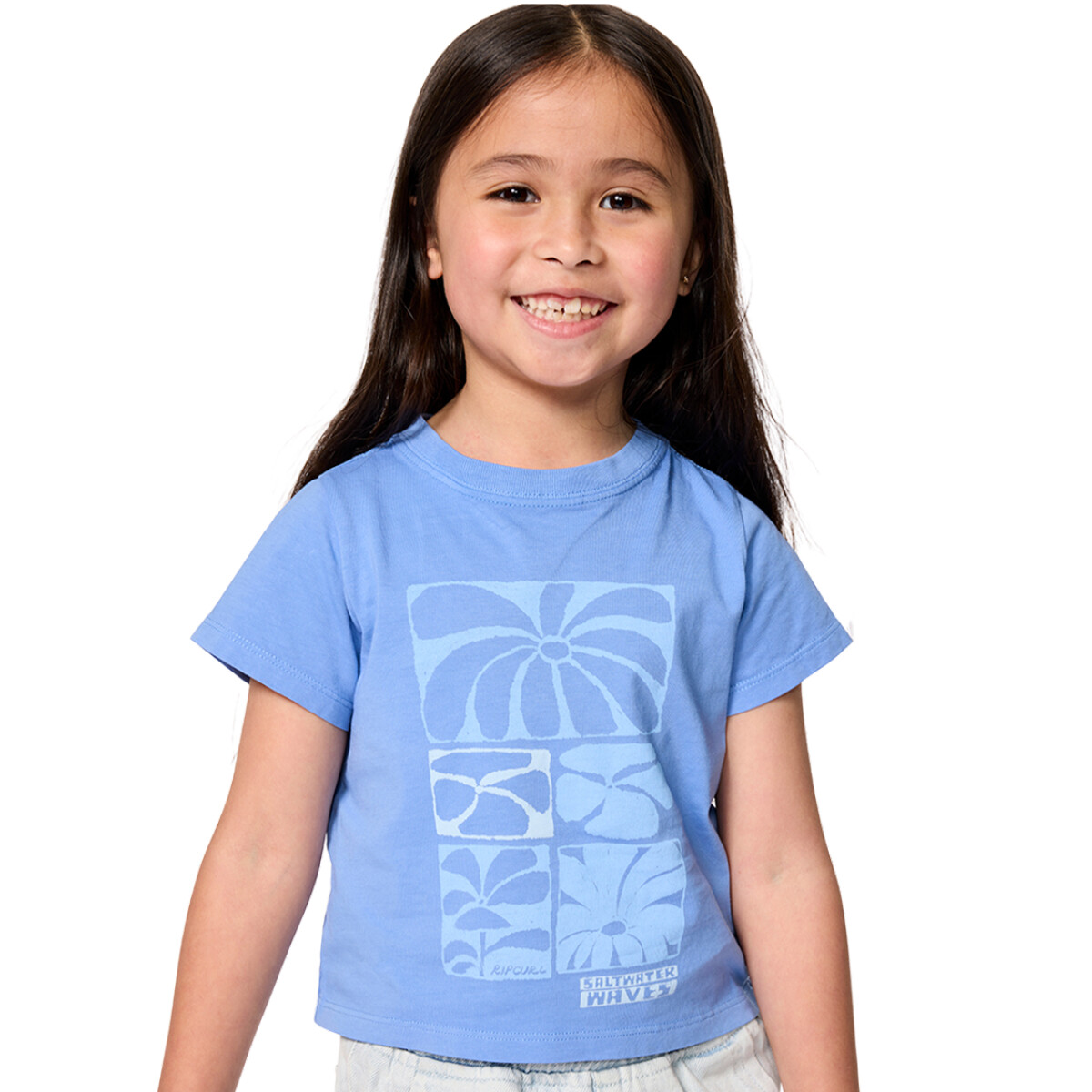 Remera Rip Curl Aots Standard Tee Niña - Azul 