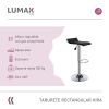 Taburete Kira para Bar Negro