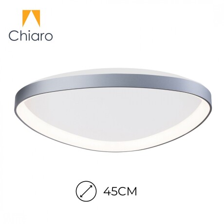 Plafón LED, Diseño triangular, Dimerizable 38W 45CM PLATA