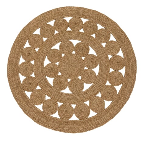 ALFOMBRA RED YUTE BEIGE 100CM Unica