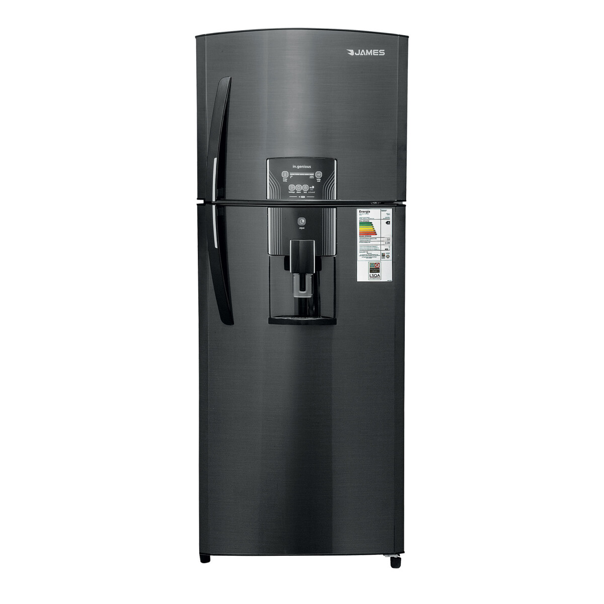 HELADERA JAMES FRÍO SECO - 429-LITROS NEGRO JM 560 DARK 