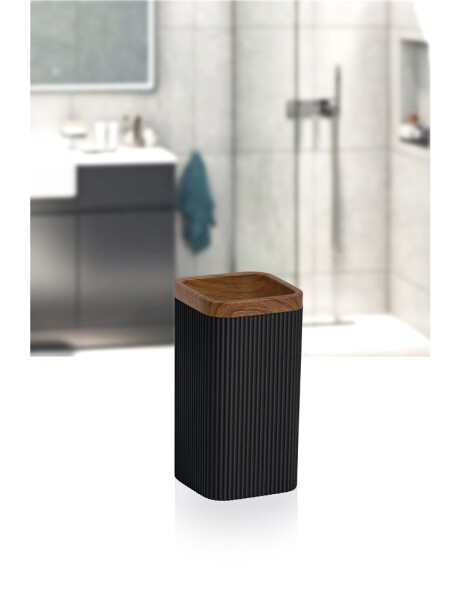 PORTACEPILLO MINA C/MADERA CUADRADO RAYAS NEGRO PORTACEPILLO MINA C/MADERA CUADRADO RAYAS NEGRO