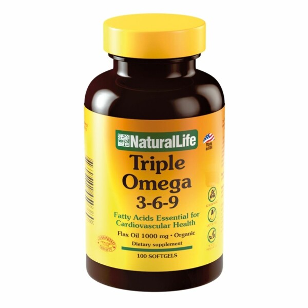 Triple Omega 3-6-9 x 100 cápsulas blandas - Natural Life Triple Omega 3-6-9 x 100 cápsulas blandas - Natural Life