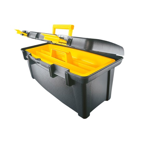 Caja de herramientas Rimax 22" con bandeja Negroamarillo