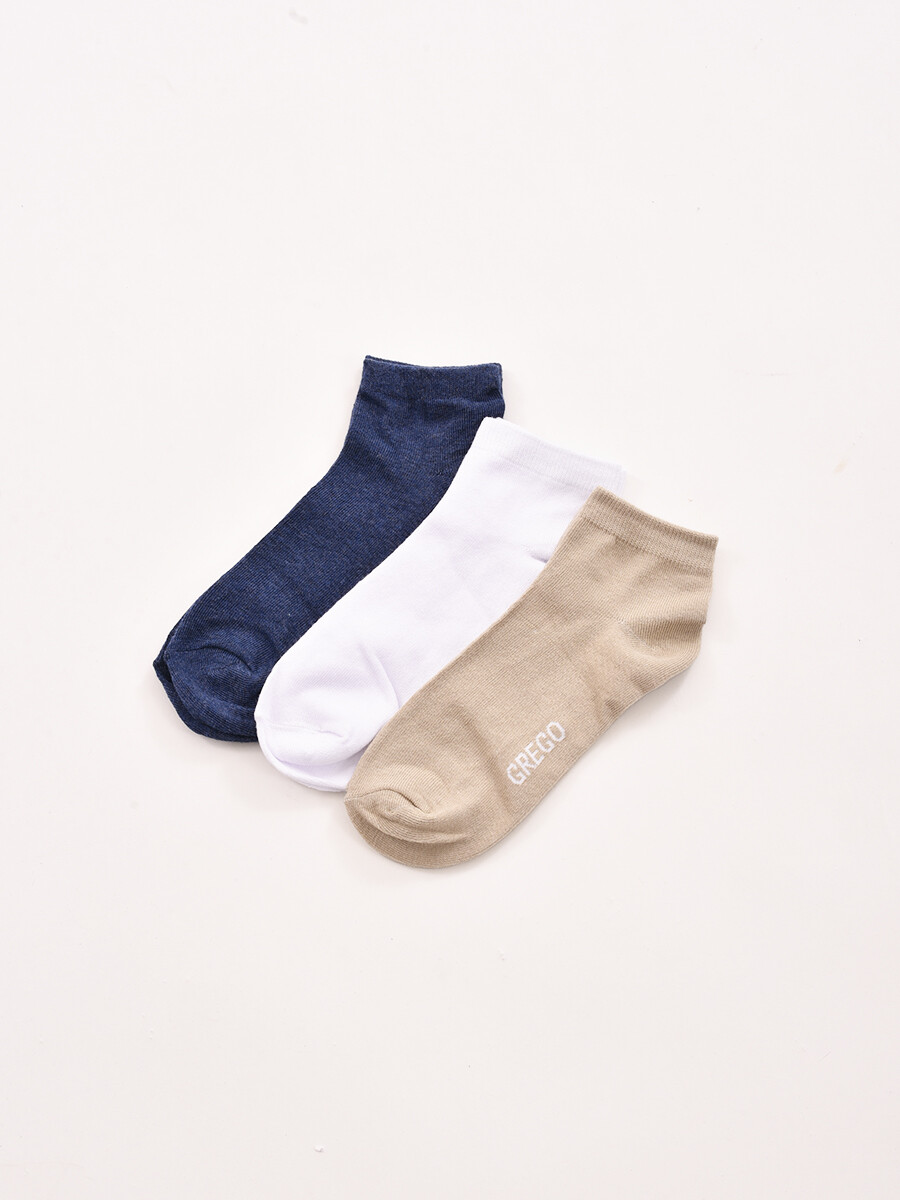 MEDIAS BÁSICAS PACK X3 - ESTAMPADO 3 