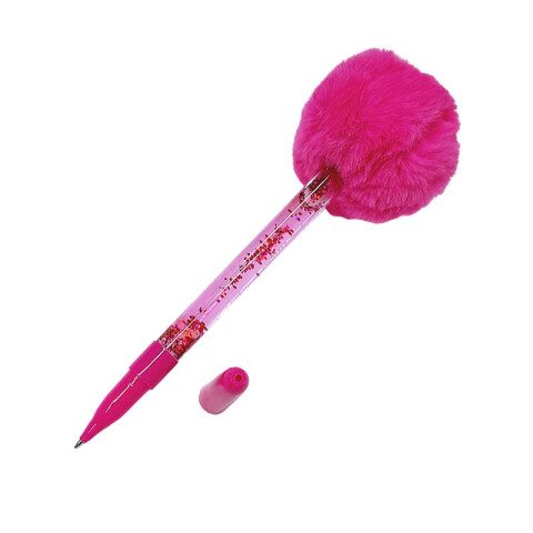 Lapicera peluche con glitter 21cm Lapicera Peluche Con Glitter 21cm