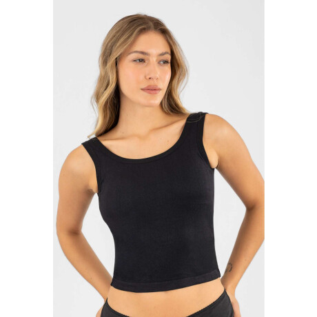 Camiseta bretel ancho Negro