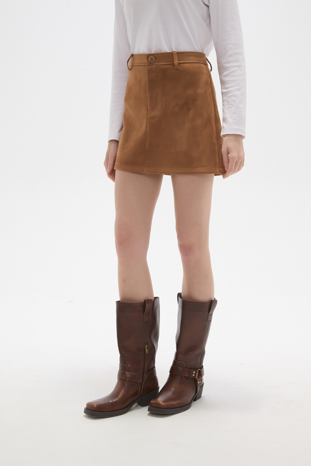 Falda Arvess Beige Oscuro