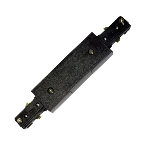Conector eléctrico lineal p/riel de 3 vías, negro NV1022