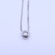 Colgante oro 18k blanco y brillante. Colgante oro 18k blanco y brillante.