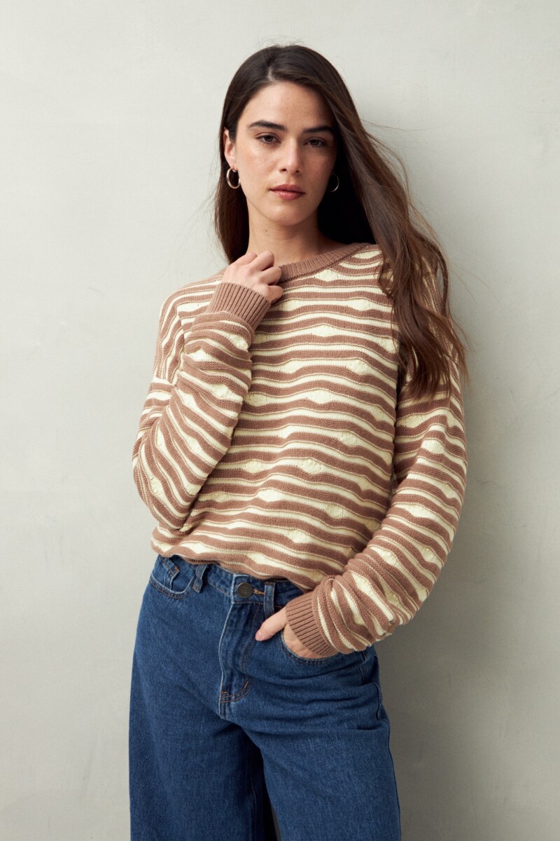 SWEATER GEMMA Visón