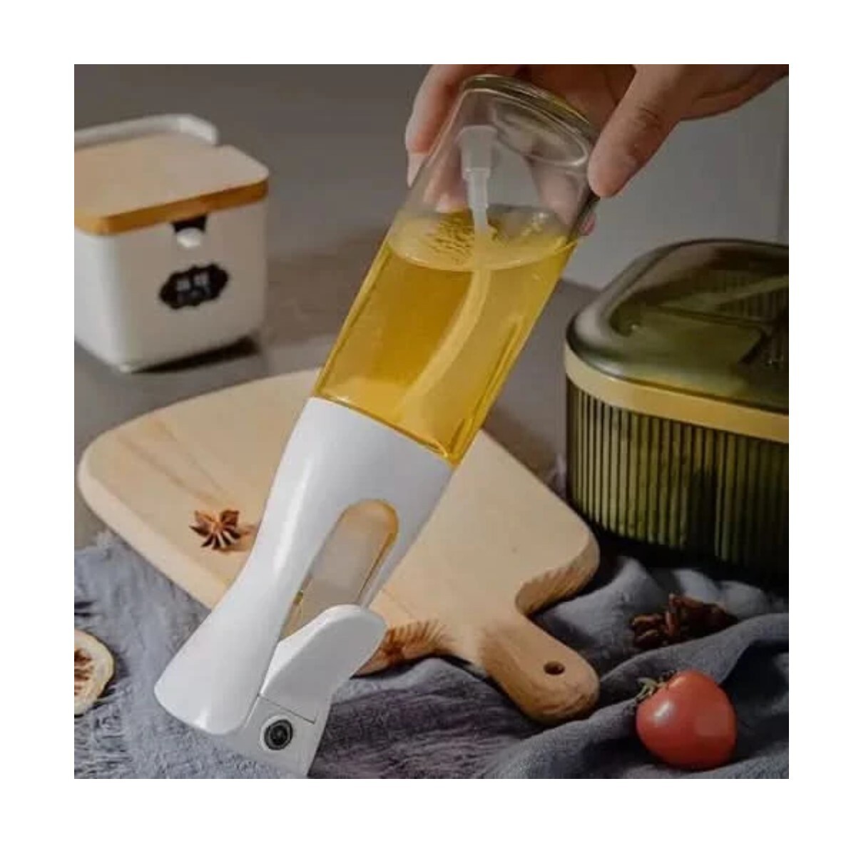 ACEITERO Y CONDIMENTERO OILSPRAY CON ASPERSOR 300ML 