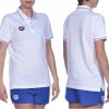 Remera Deportiva Unisex Arena Teamline Short Sleeve Polo Blanco