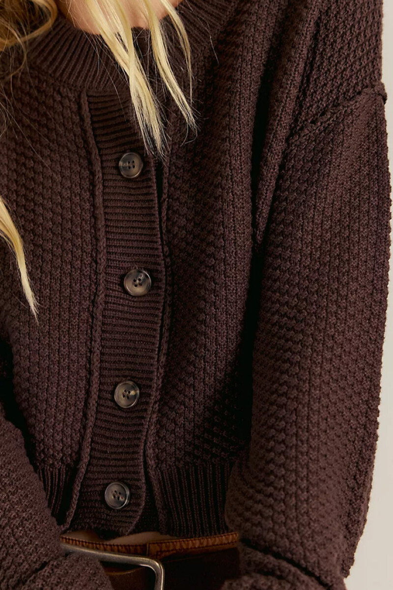 LILI CARDIGAN Marron