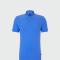 BOSS Polo de Algodón Piqué con Logo Bordado Azul