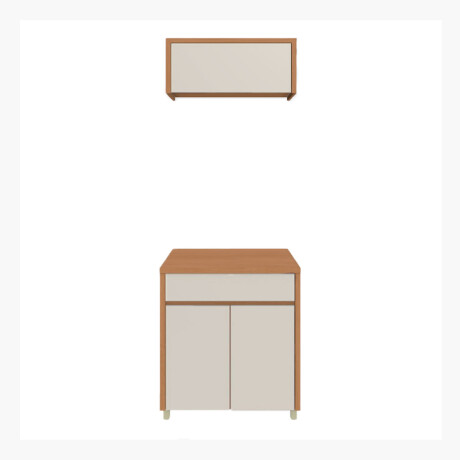 JUEGO MODULAR PARA COCINA INCLUYE AEREO Y BAJO MESADA GAMAS DE BEIGE