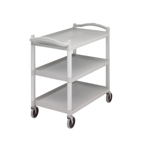 Carro 3 Estantes Polipropileno Gris Moteado Carro 3 Estantes Polipropileno Gris Moteado
