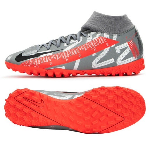 Zapato Nike Futbol 5 Hombre Superfly 7 academy Gris Metalico/ rojo Color Único