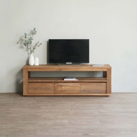 MUEBLE PARA TV MADERA-Y-FIBRA-NATURAL NATURAL-BEIGE HORIZONTE NATURAL