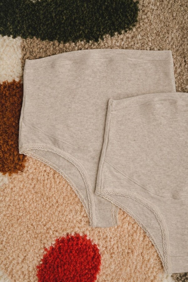 Pack de 2 Bombachas Algodón Rita Beige Melange