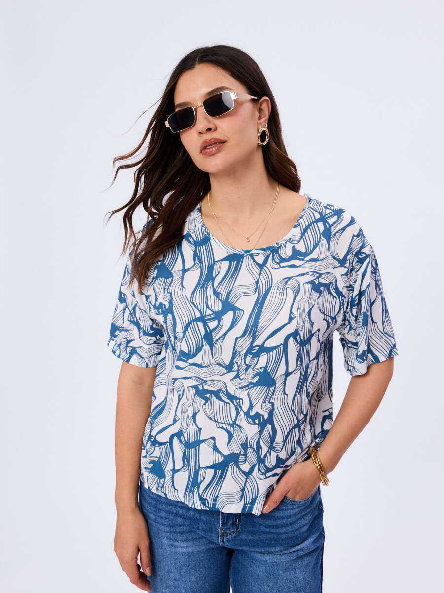Blusa estampada Estela - DISEÑO 1 
