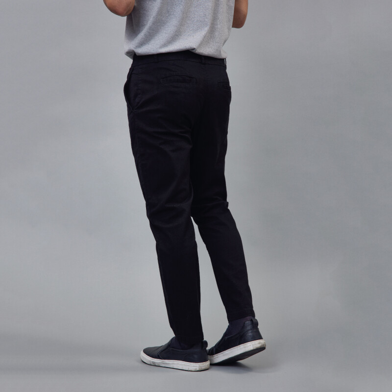 Pantalón de gabardina sport Negro