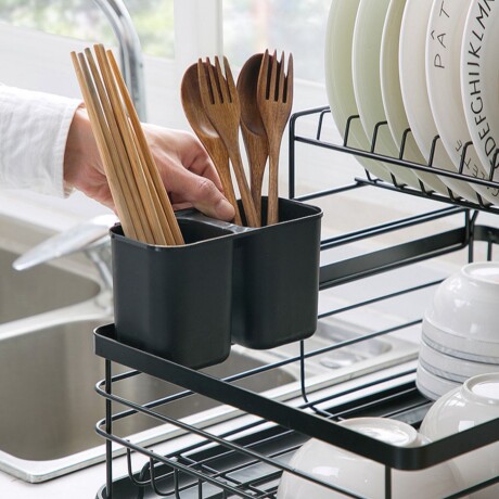 Escurridor de Platos Metálico con Base Plástica 44cm x 33cm x 22cm Escurridor de Platos Metálico con Base Plástica 44cm x 33cm x 22cm